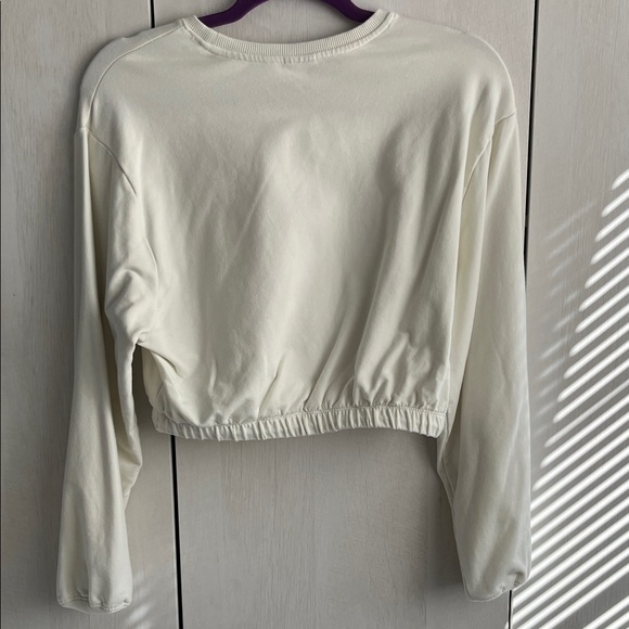 PacSun Cream Cropped Sweatshirt - Picture 3 of 4